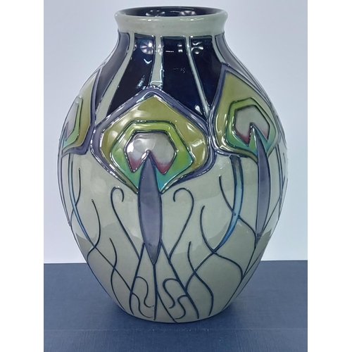 116 - Boxed Moorcroft vase signed and dated 2012 in Art Nouveau pattern