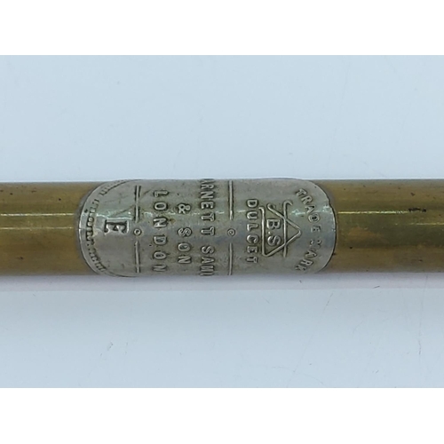 300 - Antique Barnett Samuel & Sons brass penny whistle