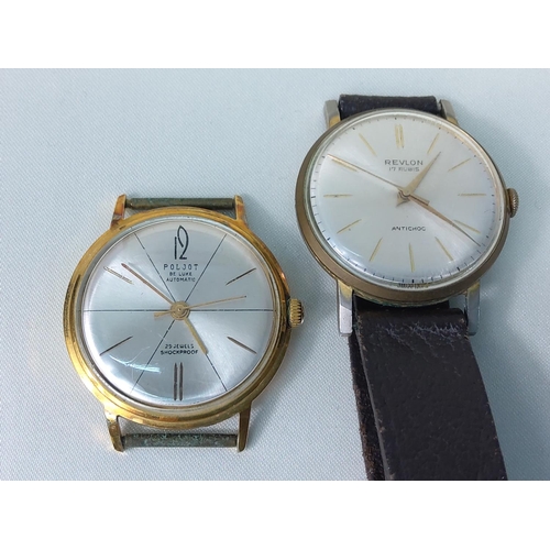 312 - Gents vintage USSR Poljot wrist watch and a Gents Mid-Century Revlon wrist watch