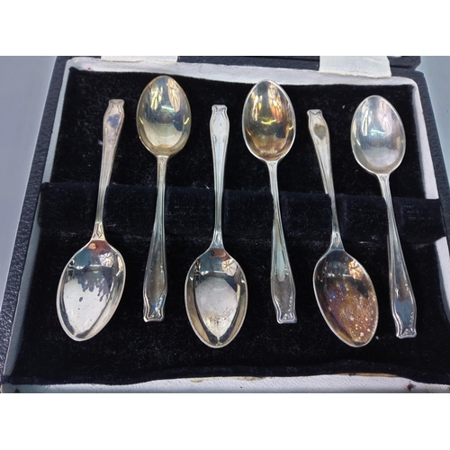 283 - Set of 6 hallmarked silver teaspoons, 49g