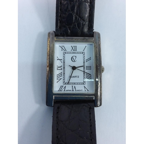 320 - Silver cased wrist watch