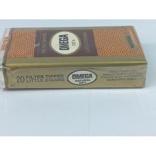 328 - Sealed pack of vintage Omega cigars