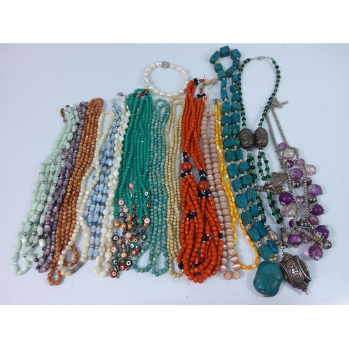 373 - 2 bags of costume jewellery