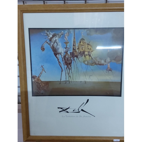 43 - 2 Dali prints, largest 56cms x 46cms