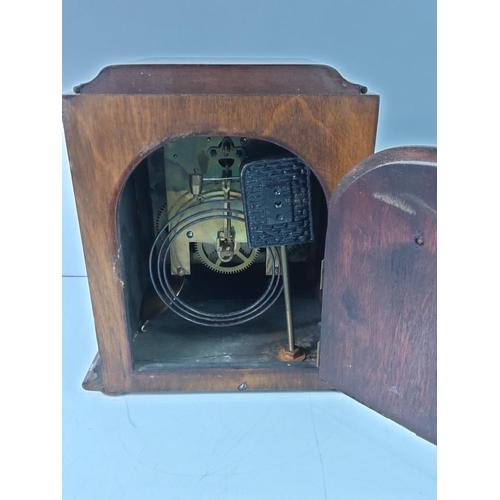 91 - 1940's Mahogany cased mantel clock