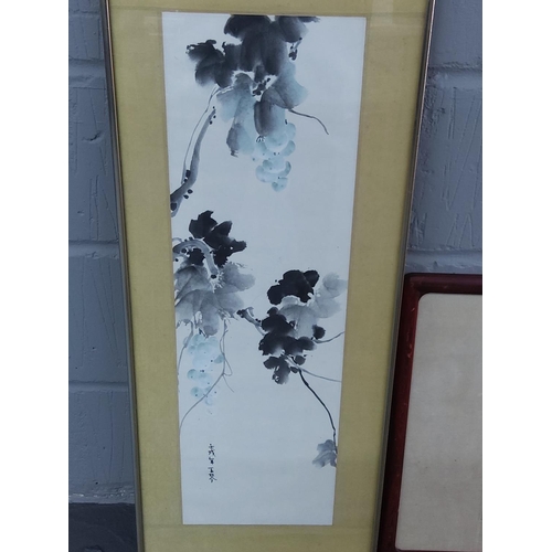 35 - 3 20th Century Chinese gouache paintings by Hong Yuqin all signed and inscribed, largest being 124cm... 