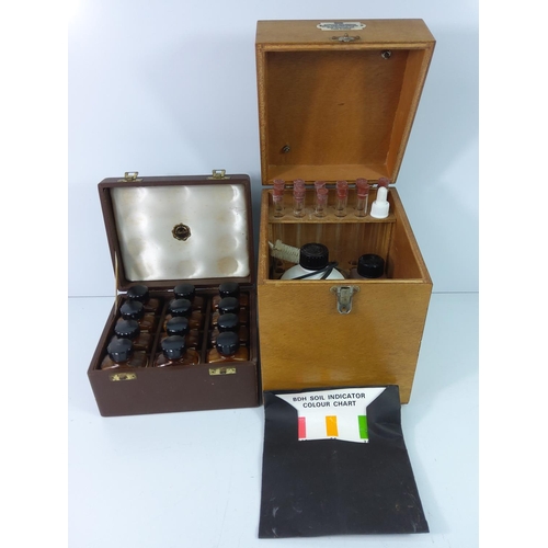 67 - 2 cased scientific sets (one being a soil testing kit)