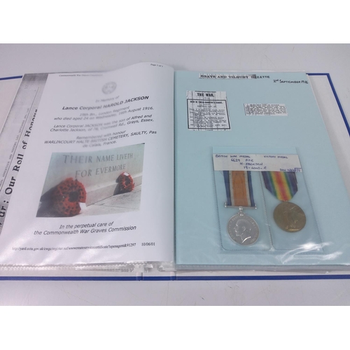 341 - Folder of various medals and ephemera