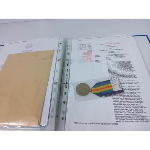 341 - Folder of various medals and ephemera