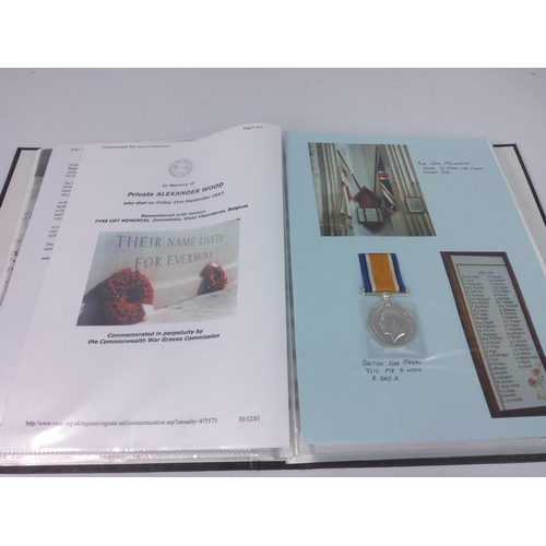 342 - Folder of various medals and ephemera