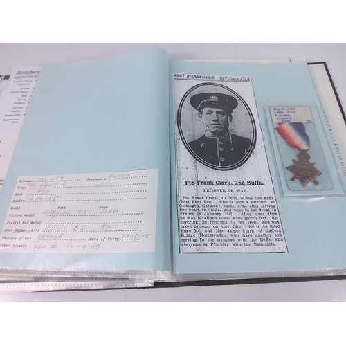 342 - Folder of various medals and ephemera