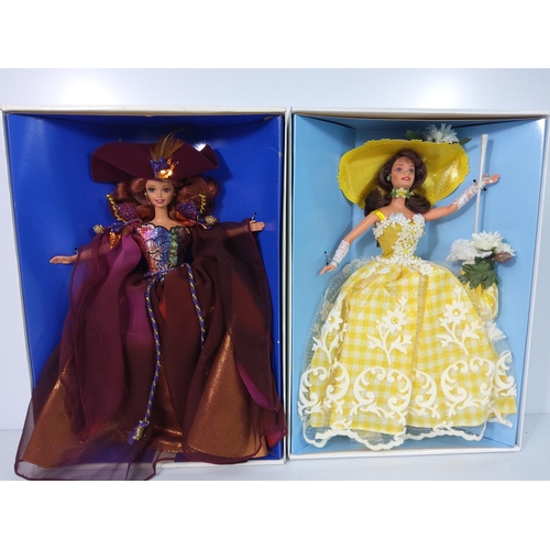 161 - 2 boxed collectable Barbies, Summer Splendor Barbie (Mattel No 15646) & Autumn Glory Barbie (Mattel ... 