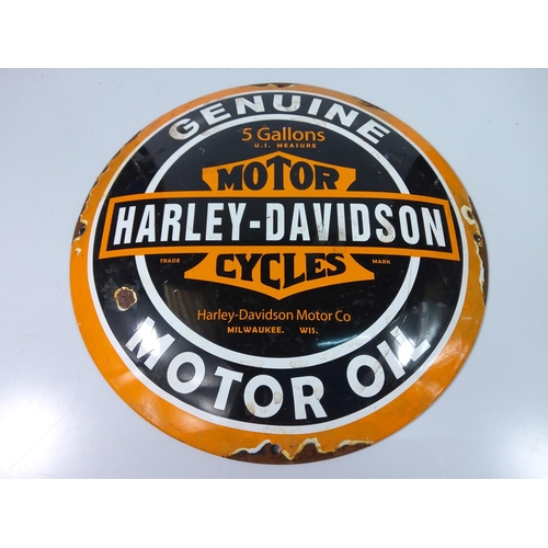 90 - Harley Davidson enamel advertising sign