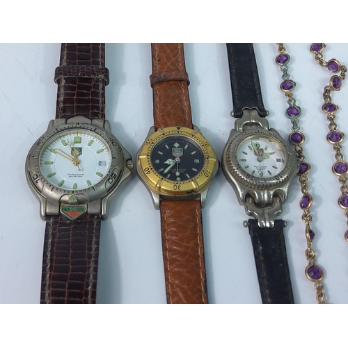 390 - Watches (no particular brand), ring, brooch, necklace etc