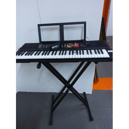 41 - Yamaha PSRF51 electronic keyboard on stand