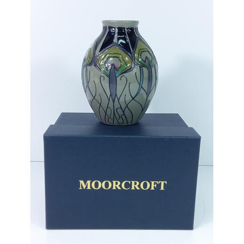 188 - Boxed Moorcroft vase signed and dated 2012 in Art Nouveau pattern