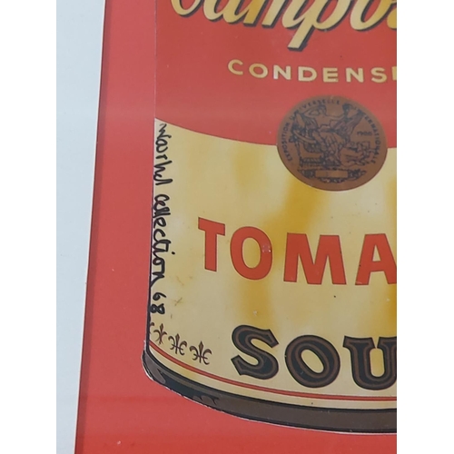 97 - Warhol style advertising picture, 32cms x 23cms