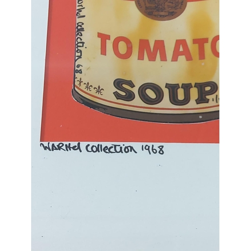 97 - Warhol style advertising picture, 32cms x 23cms