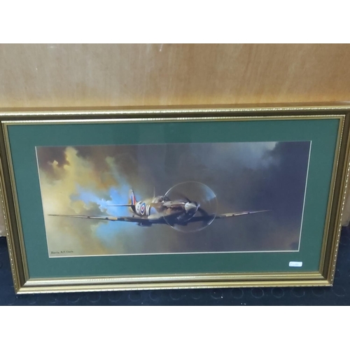 99 - 3 military aircraft pictures, largest being 62cms x 53cms