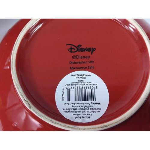 186 - 7 x Disney mixing bowls and 1950's Headmaster's tea set