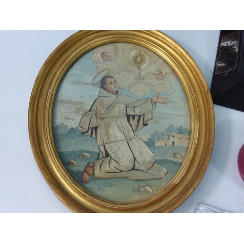 204 - Oriental plate, decanter, car mascot and other items