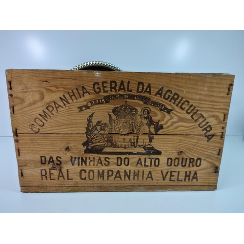 46 - Wine crate and qty of metalware