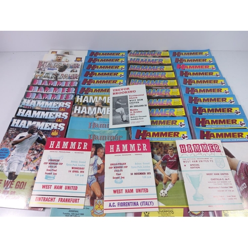 47 - 2 boxes of Westham football programs