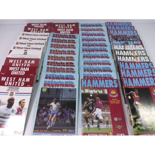 47 - 2 boxes of Westham football programs