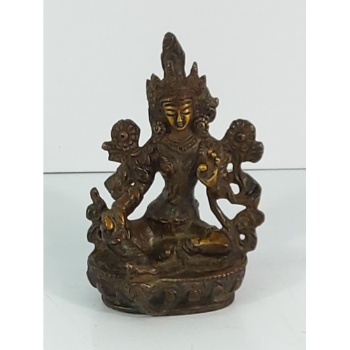 299 - Cast bronze figure of an Eastern Goddess