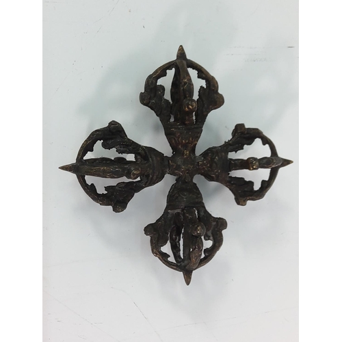 381 - Cast bronze Oriental religious item