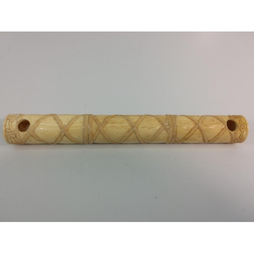 382 - Carved bone handle