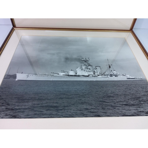 279 - Warship pictures, 62cms x 52cms