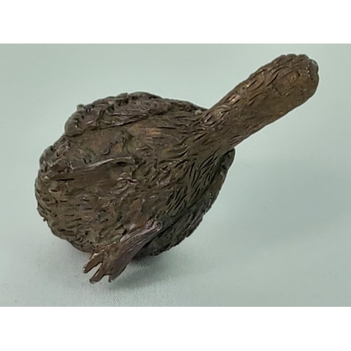 349 - Cast bronze bird