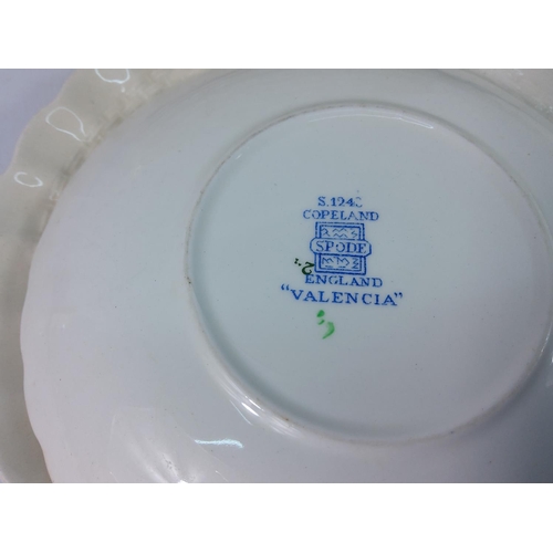 247 - Qty of Copeland Spode plates and saucers and box of tea and dinnerware