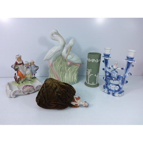 272 - 2 boxes of china, glass, figures etc