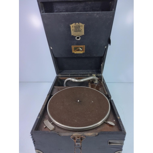 258 - Portable wind-up gramophone