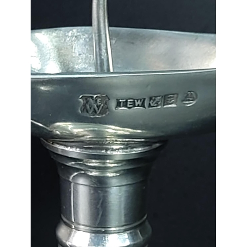 243 - Ornate white metal candle holder