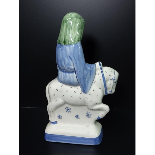 354 - 2 Rye pottery porcelain figures on horseback