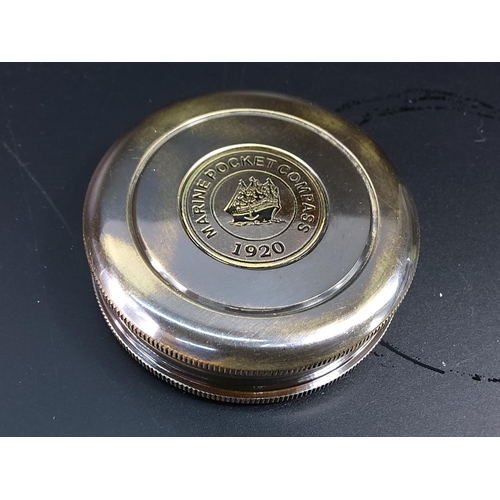 281 - Brass cased compass