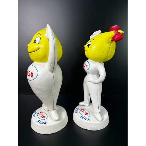 20 - Andy and Abby Slick money boxes - Both 24CM tall