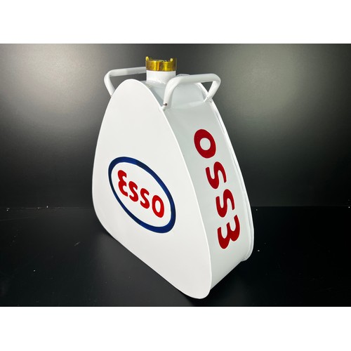 21 - White Esso oil can - 34 X 31 X 11CM