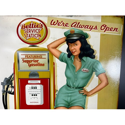 73 - Betties Service Station advertising sign - 70 X 50