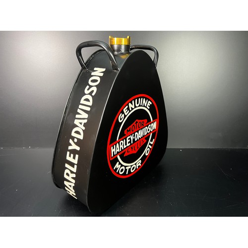 153 - Harley Davidson oil can - 34 X 31 X 11CM