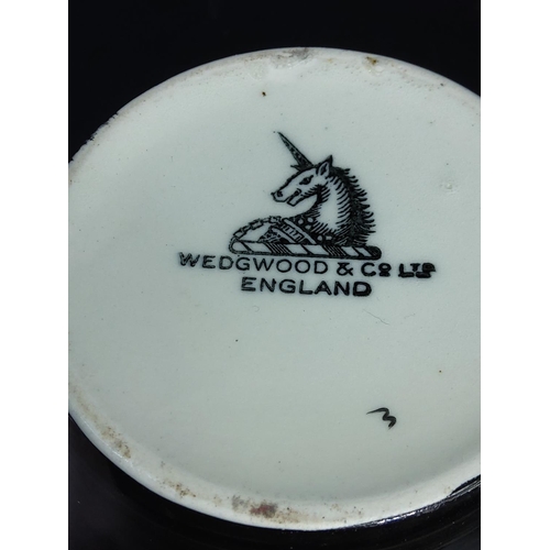 224 - 1920's Wedgwood Hermes banded biscuit barrell and cover