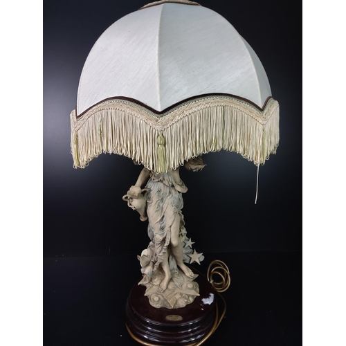 109 - Large Florence figural lamp