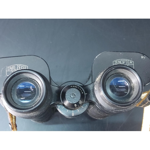 162 - Pair of cased Carl Zeiss binoculars, 7 x 50 magnification