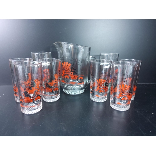 56 - Vintage 9 piece water set