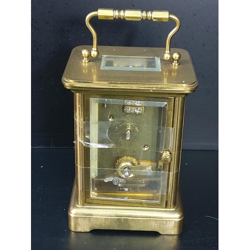 334 - Brass Mathew Norman carriage clock