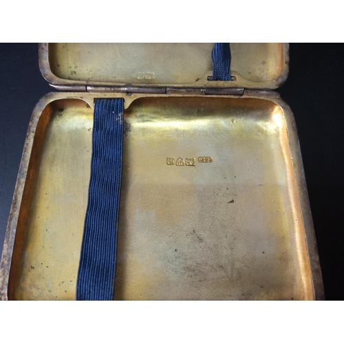 340 - Hallmarked cigarette case, 96g