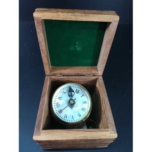 370 - Wooden boxed ball clock